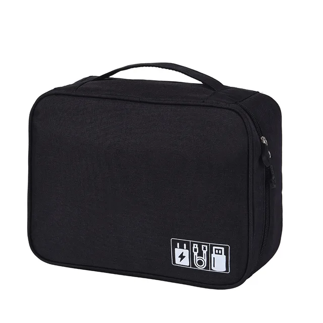 Travel Gadget Cable Storage Bag Organizer Digital Electronic Organizer Portable USB Data Line Charger Plug Power Bank Mobile