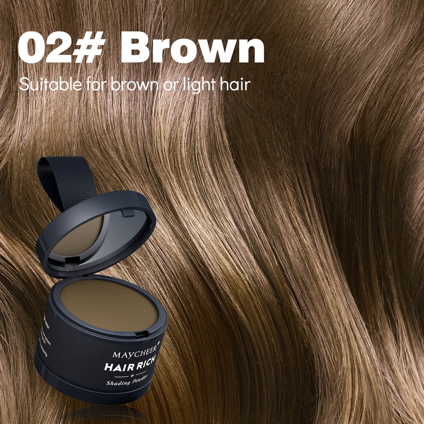 MAYCHEER Contouring & Highlighting Makeup - Forehead Contouring, Sweatproof, Water-resistant, Hairline Powder
