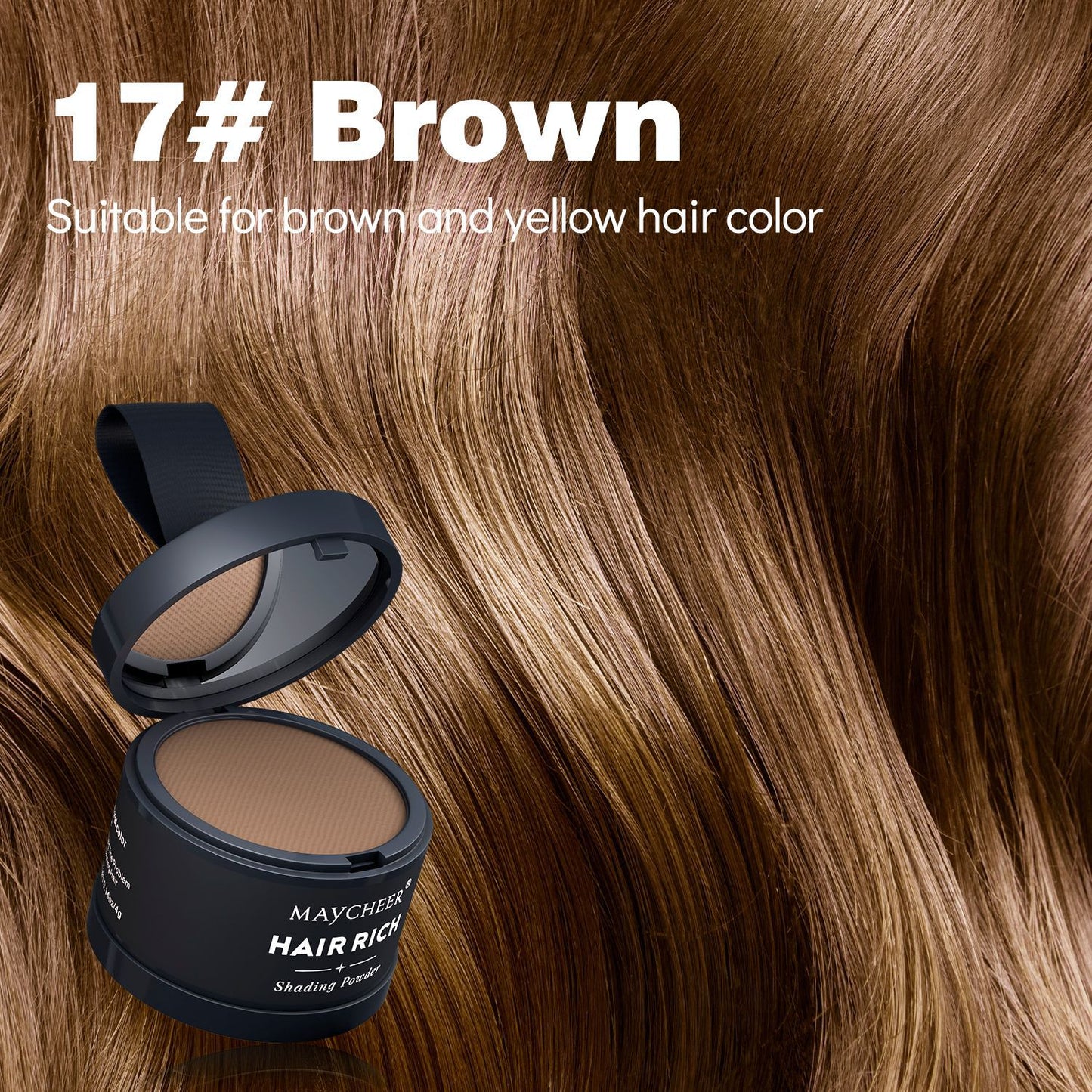 MAYCHEER Contouring & Highlighting Makeup - Forehead Contouring, Sweatproof, Water-resistant, Hairline Powder