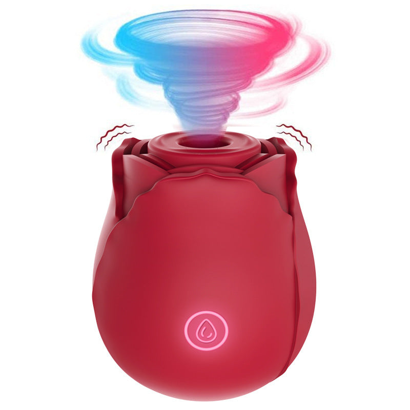 Rose Blossom: Elegant 2-in-1 Sensory Wellness Massager