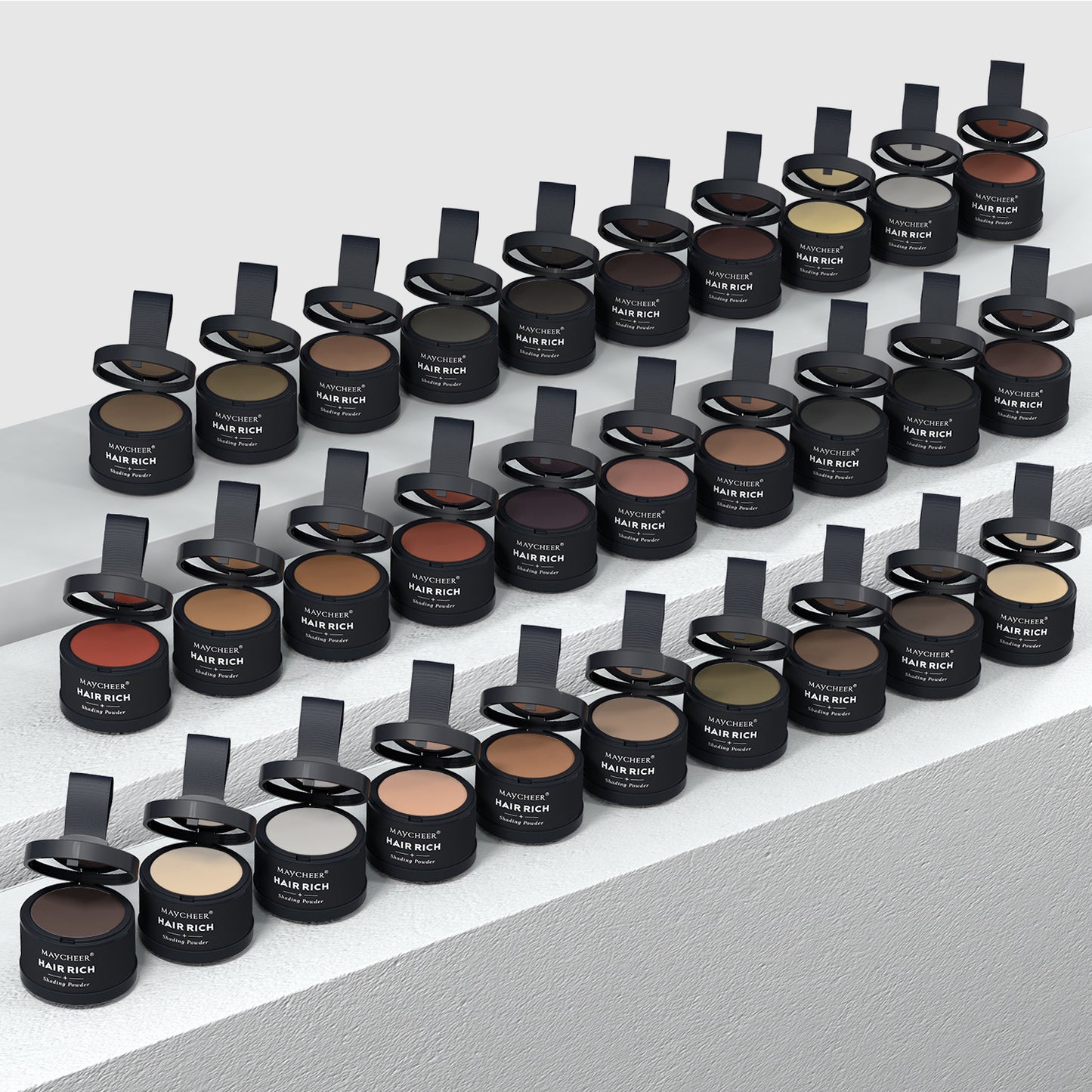 MAYCHEER Contouring & Highlighting Makeup - Forehead Contouring, Sweatproof, Water-resistant, Hairline Powder