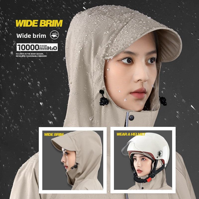 Extended Soft Motorcycle Raincoat